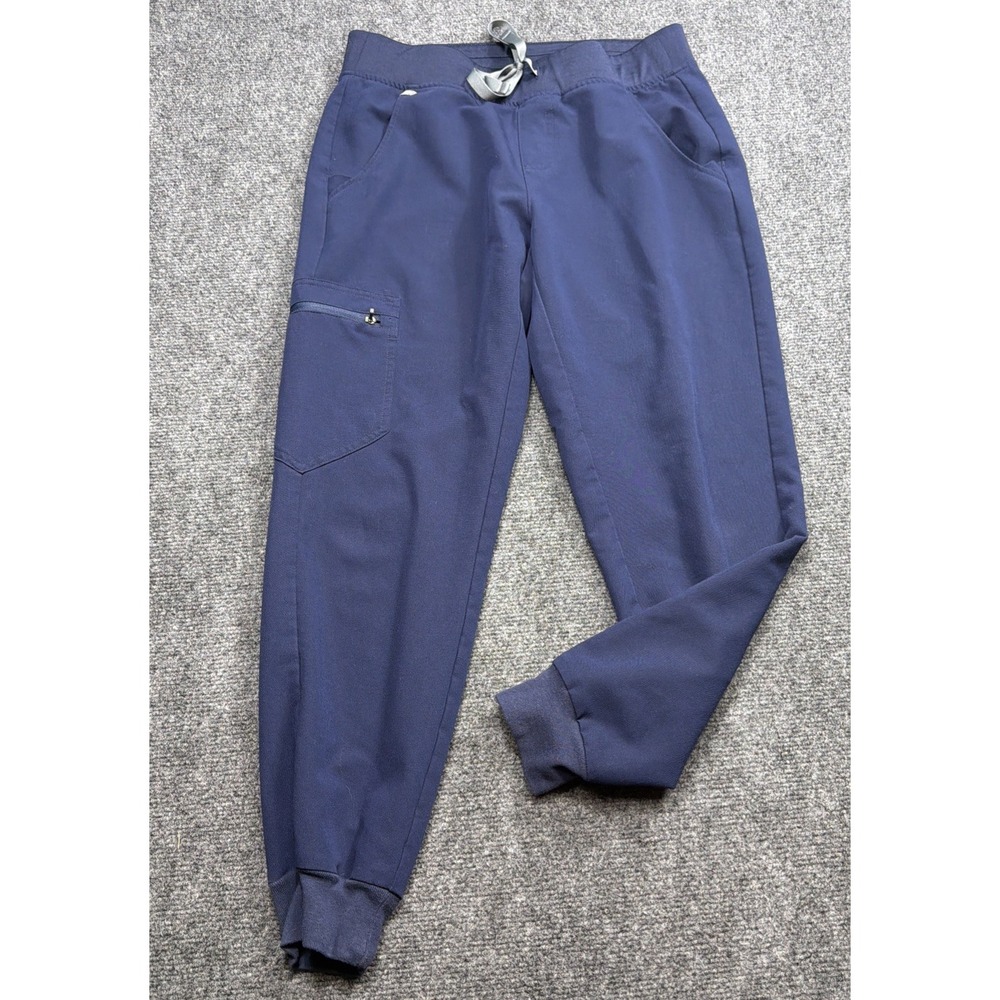 FIGS Scrub Joggers Pants Blue Sz Small Medical Work Cargo Stretch Comfort New!